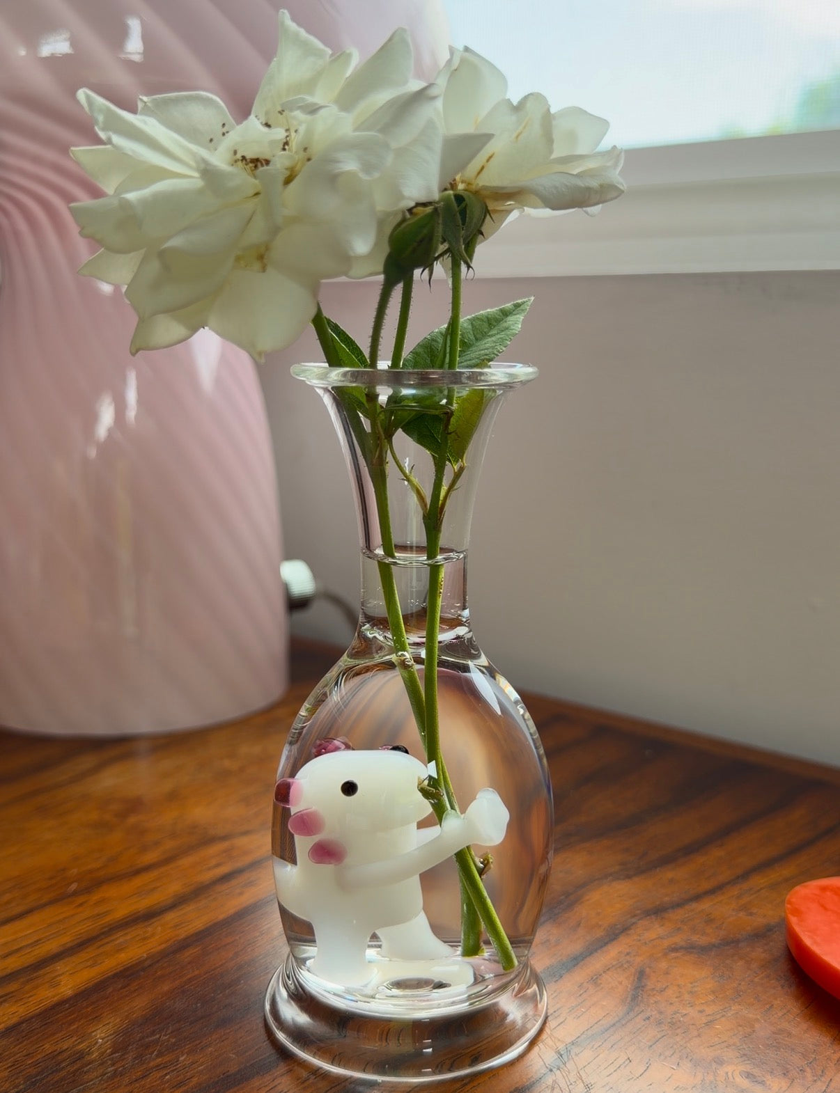 Hugging Axolotl Bud Vase