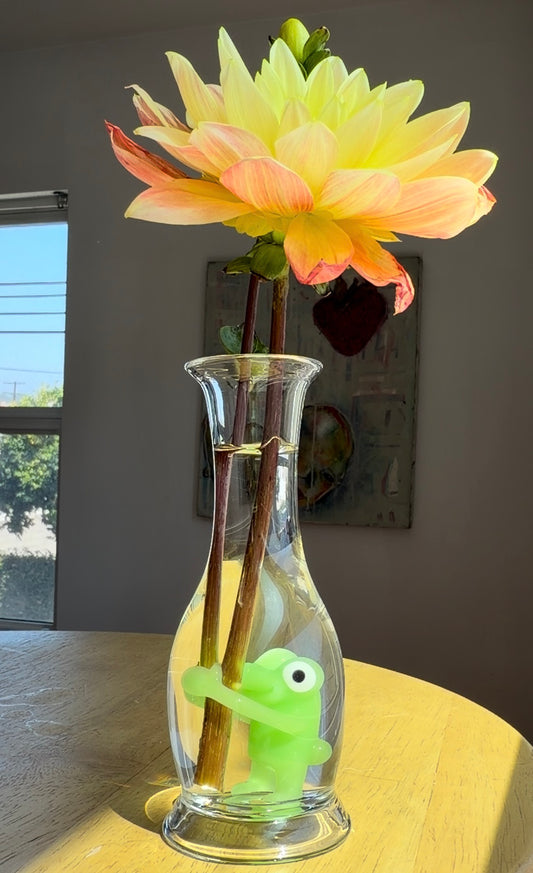 Hugging Frog Bud Vase